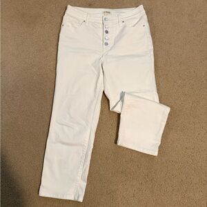 Maurices White Straight Leg Jeans